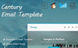 Century Email Newsletter Template Small Screenshot Century Email Newsletter Template