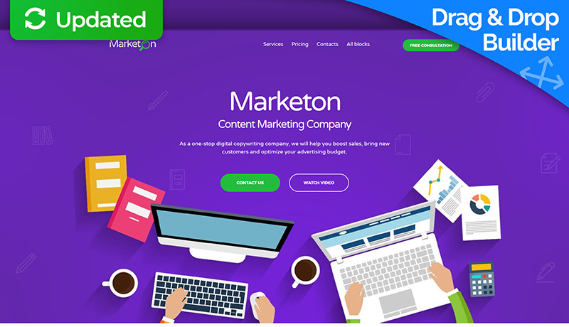 Content Marketing Landing Page Template