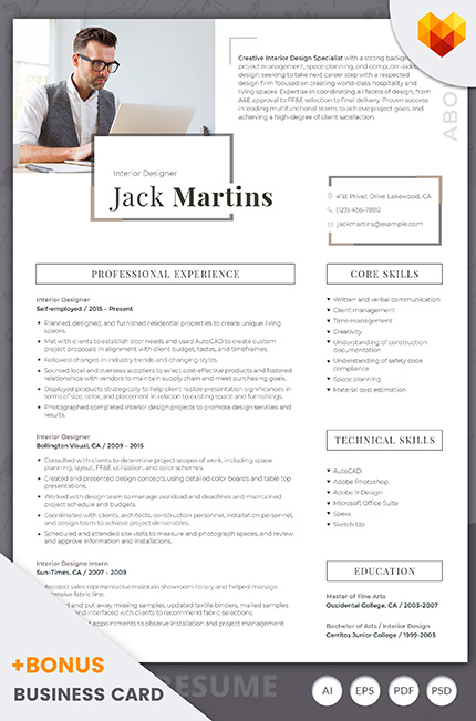 Template #66437 Designer Decor Moto CMS CV - Logo template Preview