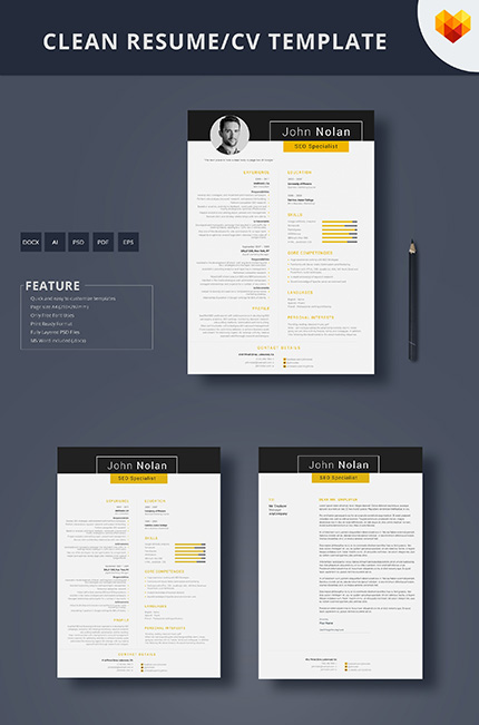 Template #66447 Marketer Marketing Moto CMS CV - Logo template Preview