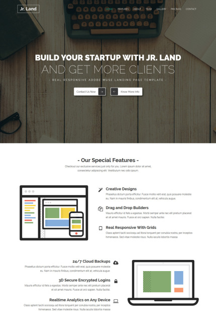 Template #66479 Landing Page Webdesign Template - Logo template Preview