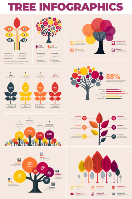 Template #66482 Infographics Bundle Webdesign Template - Logo template Preview