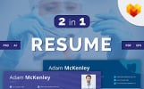 Adam McKenley - Dentist Premium Resume Template Small Screenshot Adam McKenley - Dentist Resume Template