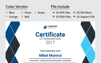 Business Company Certificate Template