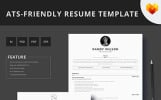 Front End Developer ATS Friendly Premium Resume Theme Small Screenshot Front End Developer ATS Friendly Resume Template