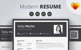 Kelly Matin - Administrative Assistant Premium Resume Template Small Screenshot Kelly Matin - Administrative Assistant Resume Template