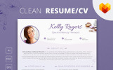 Kelly Ragers - Spa and Beauty Therapist Premium Resume Theme Small Screenshot Kelly Ragers - Spa and Beauty Therapist Resume Template
