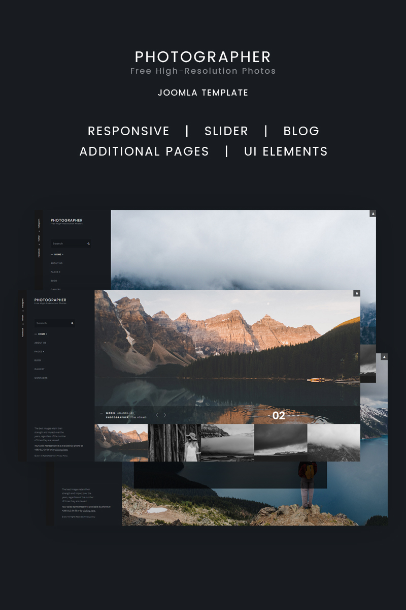 Photographer Joomla Template 66491