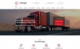 Transportation and Logistics Company Premium moto cms 3-mall En liten skärmdump Responsivt Transportation and Logistics Company Moto CMS 3-mall