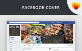 Facebook Cover Picture and Avatar For Grill Bar Social Media Theme Small Screenshot Facebook Cover Picture and Avatar For Grill Bar Social Media