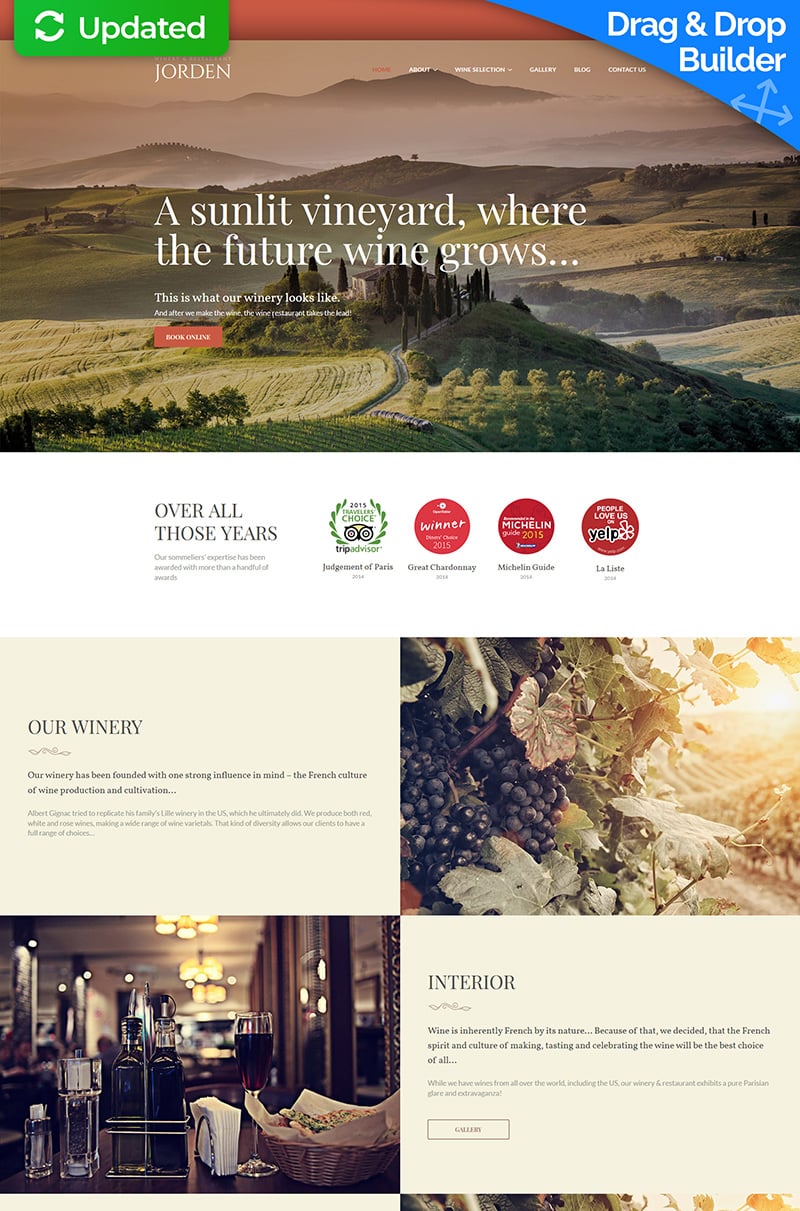 Jorden - Wine And Winery Moto CMS 3 Template