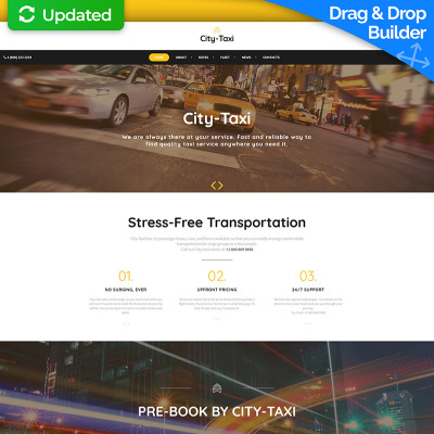 Plantilla Moto CMS 3  #66515 para Sitio de  para Sitio de Taxi