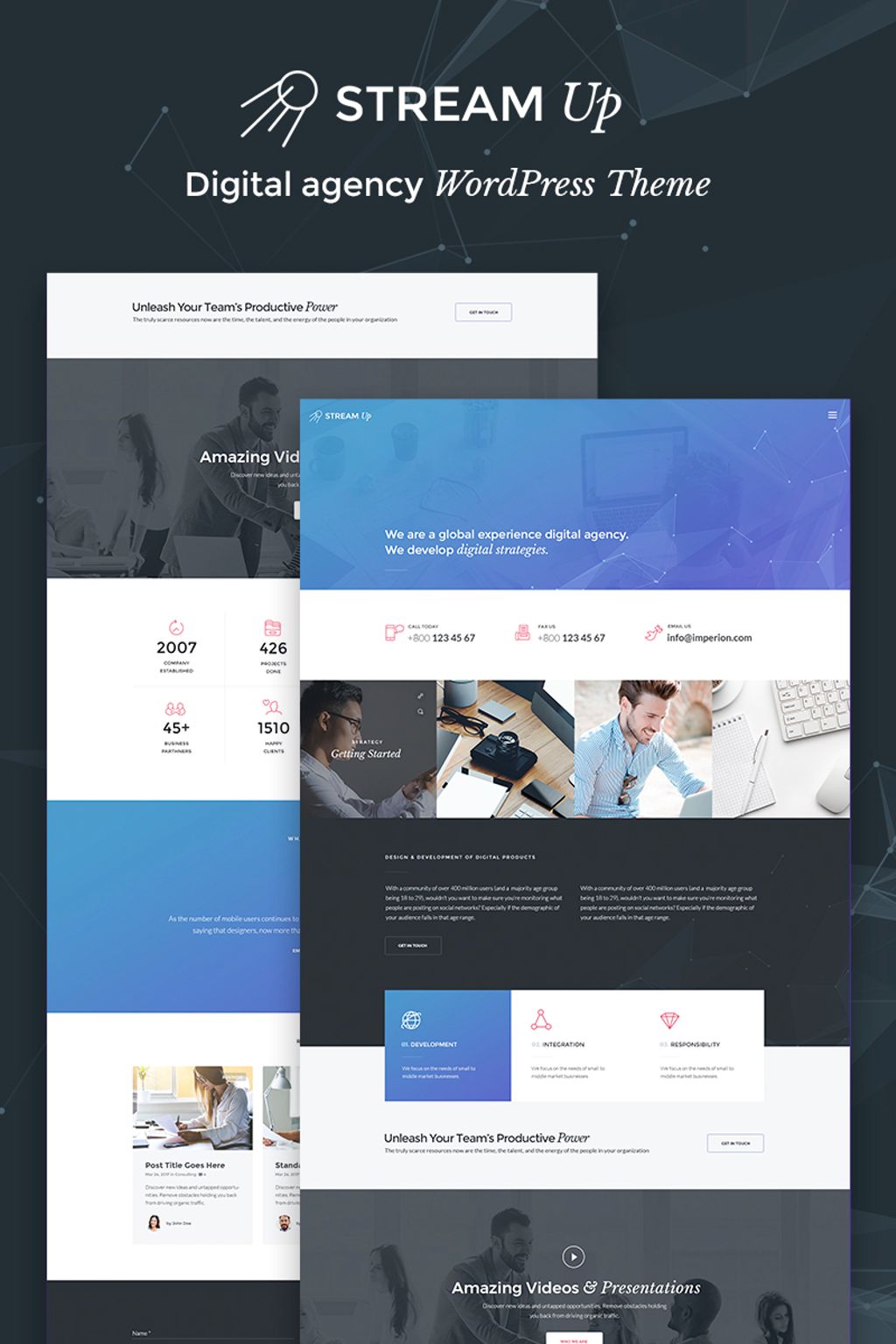 Wordpress agency. Agency WORDPRESS Theme.