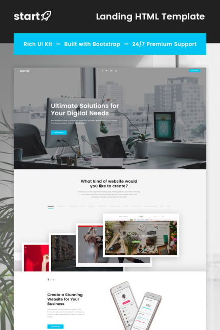 Template #66760 Page Landingpage Webdesign Template - Logo template Preview