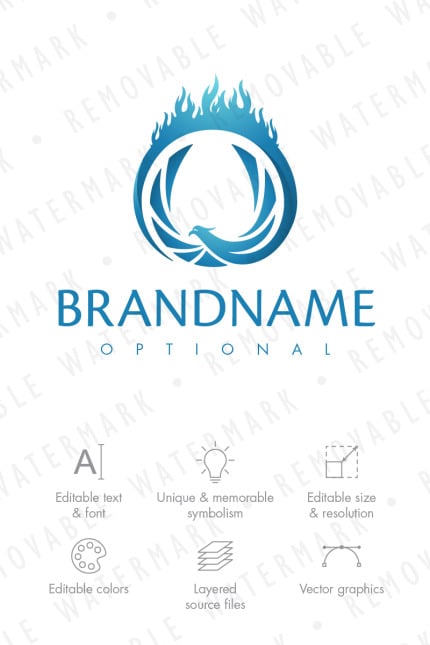 Template #66761 Flame Fire Webdesign Template - Logo template Preview