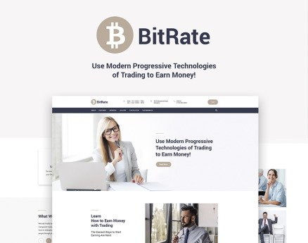 BitRate - Bitcoin WordPress Theme