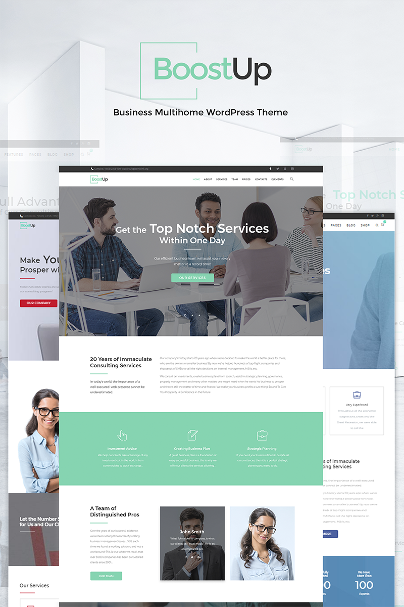 BoostUp Business Consulting WordPress Theme