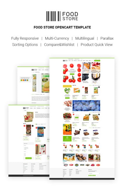 Template #66778 Food Market Webdesign Template - Logo template Preview