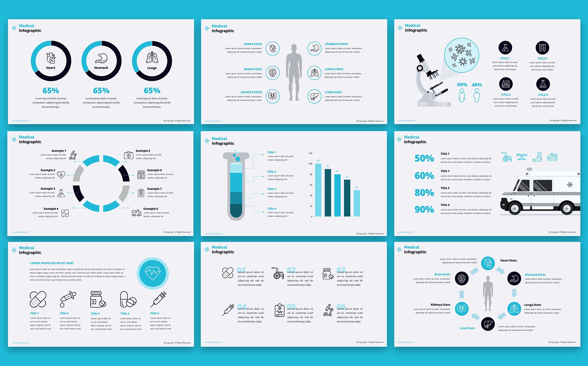 Lively Healthcare PPT  Slides PowerPoint Template 66798