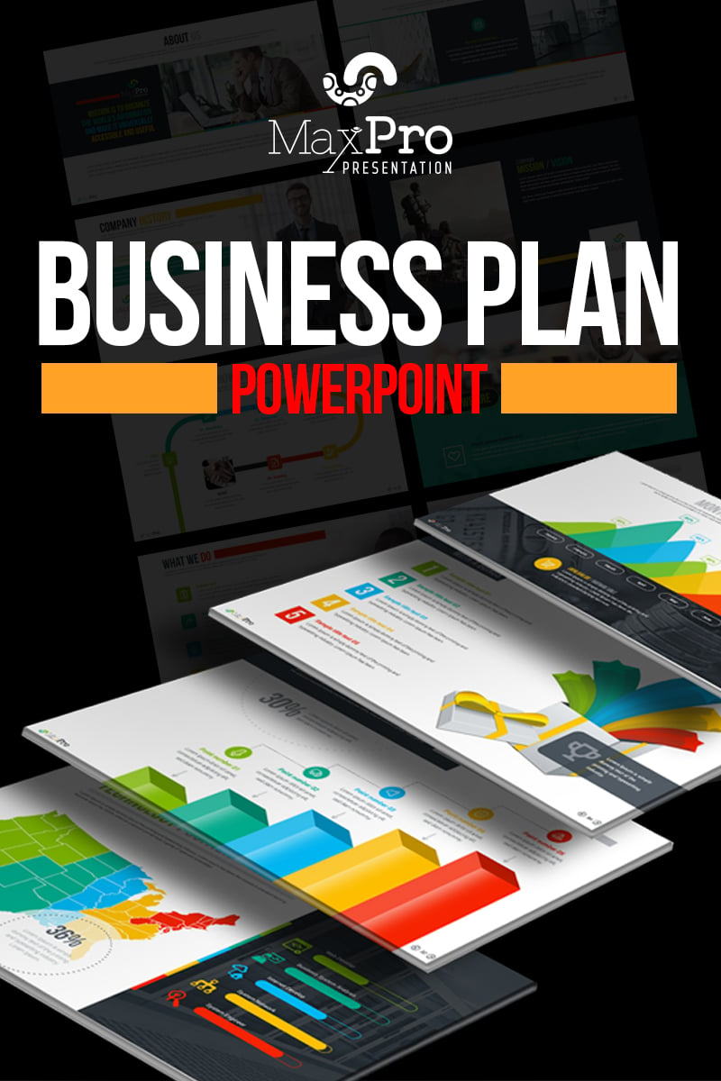 MaxPro - Business Plan PowerPoint Template #66751