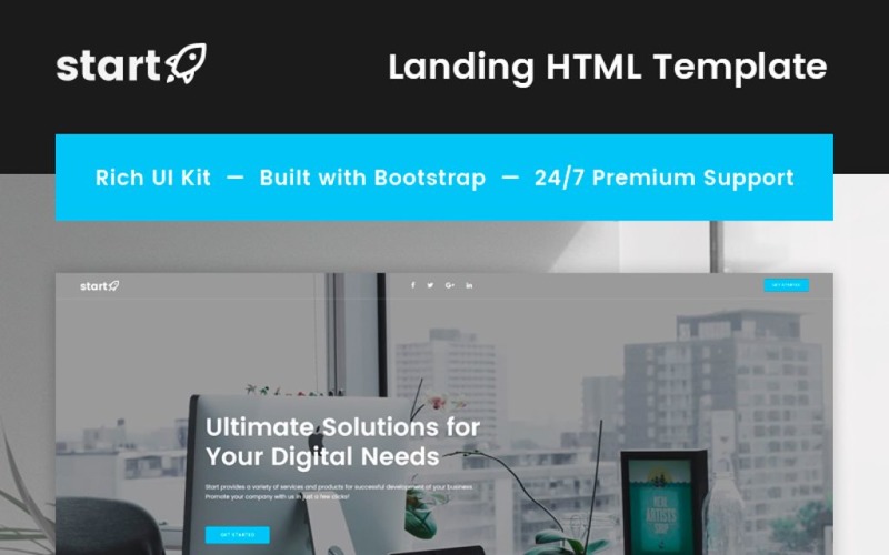 Start - Consulting Landing Page Template