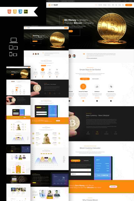 Template #66836 Business Crypto Webdesign Template - Logo template Preview