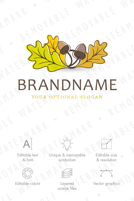 Template #66897 Nature Leaf Webdesign Template - Logo template Preview