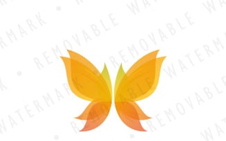 Autumn Butterfly Logo Template