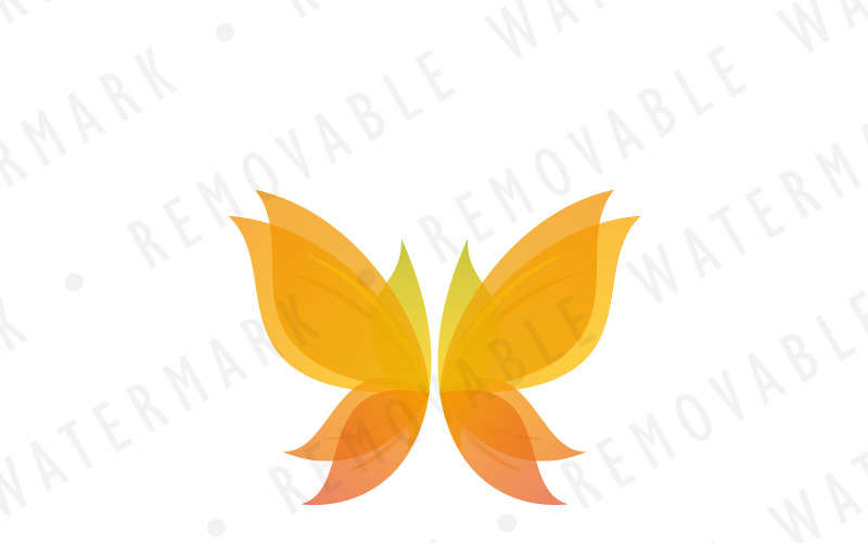 Autumn Butterfly Logo Template