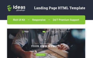 Ideas Studio - Design Studio HTML5 Landing Page Template
