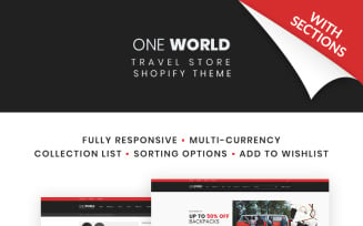 One World - Travel Store Shopify Theme