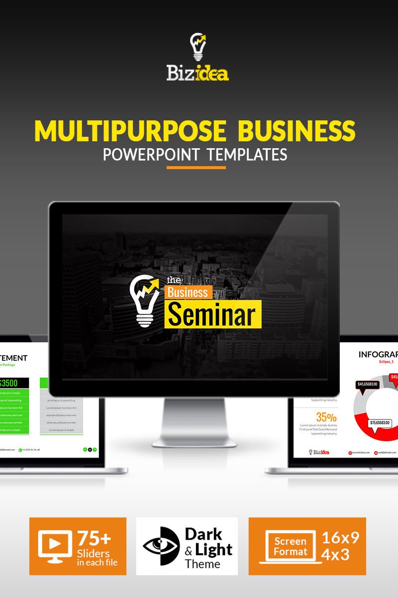 PowerPoint šablona "Business Presentation | Animated PPT and PPTX" #66878