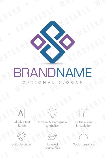 Template #66917 Simple Letter Webdesign Template - Logo template Preview