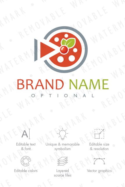 Template #66935 Film Food Webdesign Template - Logo template Preview