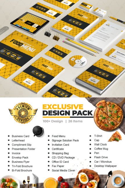 Kit Graphique #66977 Food Branding Web Design - Logo template Preview