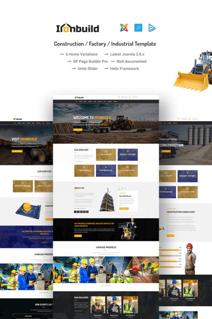 Template #66982 Building Carpentry Webdesign Template - Logo template Preview