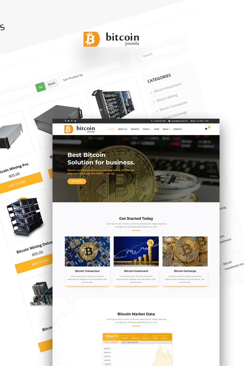 Bitcoin - Mining & Cryptocurrency Joomla Template Bitcoin - Mining & Cryptocurrency Joomla Template