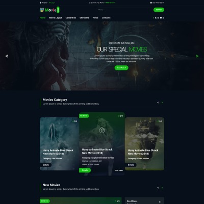 Movie Templates, Movie Site Templates