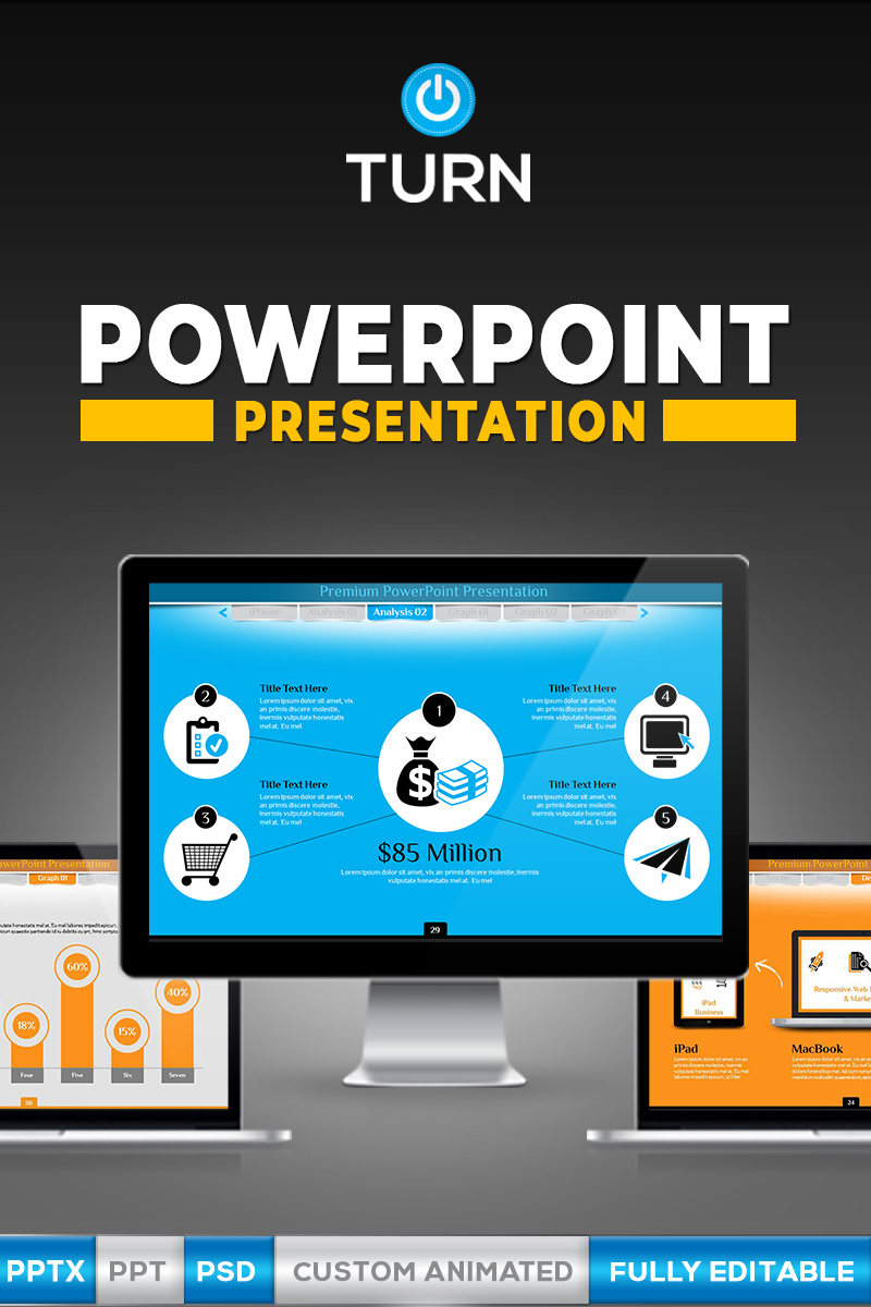 PowerPoint šablona "Animated Business" #66991