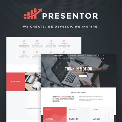 Presentor - шаблон WordPress для бизнеса #66926