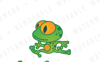 Running Frogman Logo Template