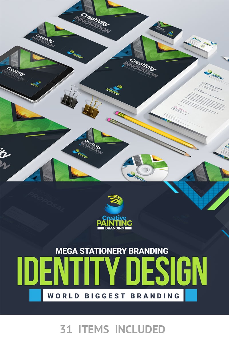 Šablona firemního stylu "Business Mega Branding Stationery Identity Template" #66921