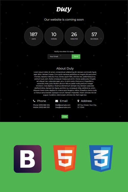 Kit Graphique #67029 Soon Bootstrap Web Design - Logo template Preview