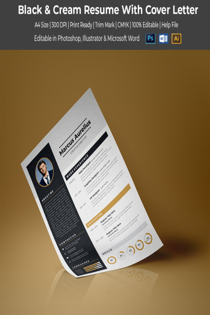 Template #67034 Resume Clean Webdesign Template - Logo template Preview