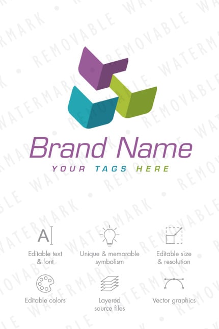 Template #67097 Box Abstract Webdesign Template - Logo template Preview
