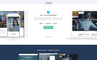 Arctica - Multipurpose Business with Novi Builder Landing Page Template