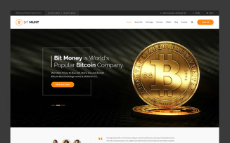 Bit Munt - Bitcoin Crypto Currency Landing Page Template