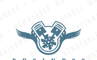 Winged Engine Logo Template
