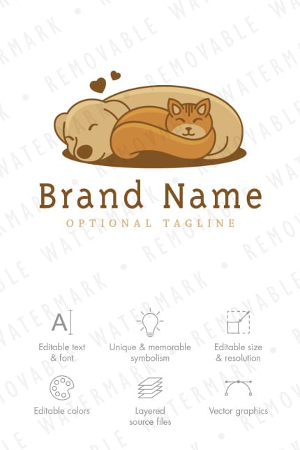 Template #67101 Dog Pet Webdesign Template - Logo template Preview
