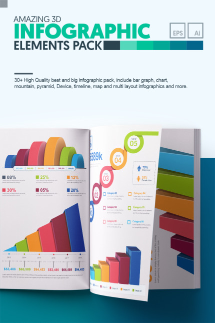 Template #67122 Infographics Infographic Webdesign Template - Logo template Preview